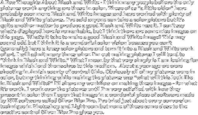 A Few Thoughts About Black